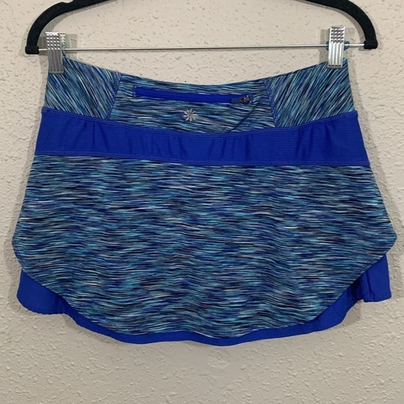 Athleta Blue Space Dye Bustle Skort size S - Picture 5 of 12